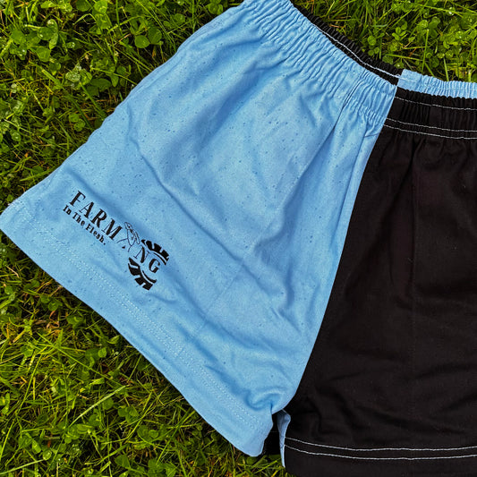 Blue & Black Rugby Shorts