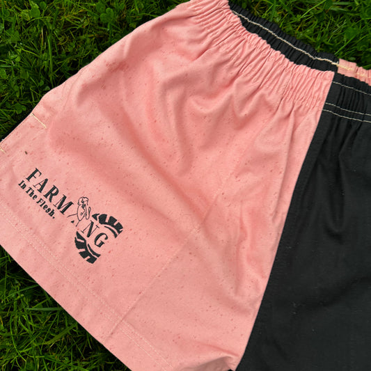 Pink & Black Rugby Shorts