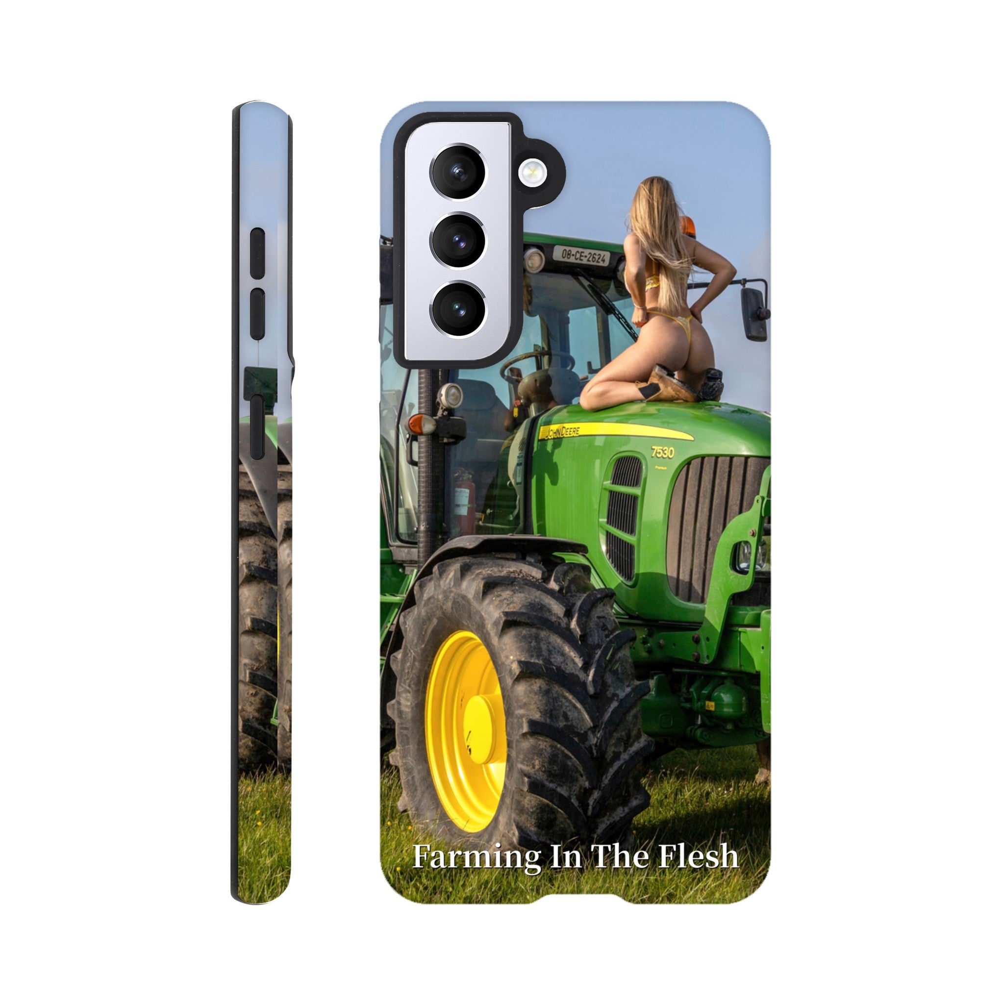 John Deere 7530 Classic Phone Case Farming In The Flesh