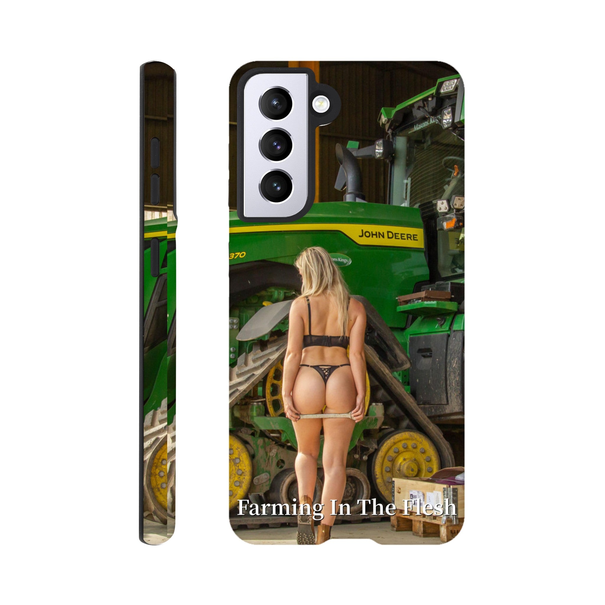 John Deere 8RX Phone Case Farming In The Flesh